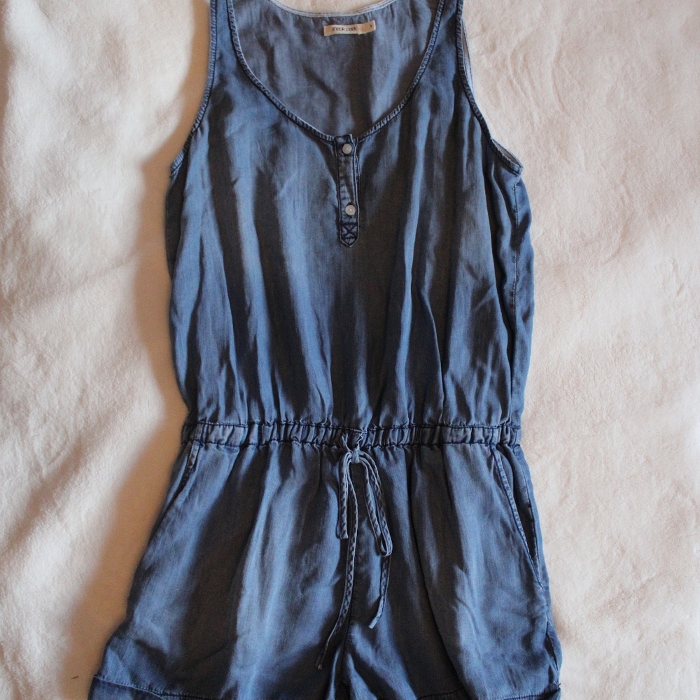 Denim romper
